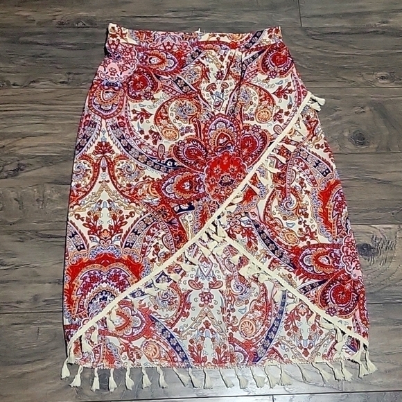 Women summer vacation asymmetrical skirt size M - Picture 2 of 6